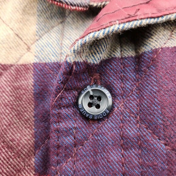NWT Eddie Bauer Shacket Jacket Men's Small Quilted  Lined Pockets Button Up - Picture 9 of 16